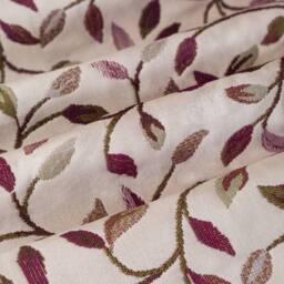 Voyage Maison Cervino Jacquard Pencil Pleat Curtain Pair in Purple - Size: 168 cm width x 137 cm drop - thumbnail 6