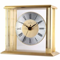 Acctim Hamilton Mantel Clock Quartz Brushed Metal & Glass Floating Effect Energy Efficient in Metallics - thumbnail 2