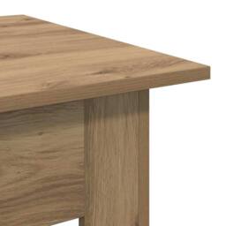 Berkfield Home Elegant Coffee Table Artisan oak 55 x 55 x 42 cm Engineered wood in Brown - thumbnail 8