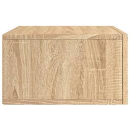 Berkfield Home Decorative Wall-mounted Bedside Cabinets 2 pcs Sonoma Oak 35x35x20 cm in Tan - Size: 35 x 35 x 20 cm - thumbnail 8