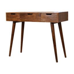 Wyld Haus Khiao Chestnut Foldable Mirror Dressing Table in Brown - thumbnail 4