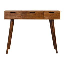 Wyld Haus Khiao Chestnut Foldable Mirror Dressing Table in Brown - thumbnail 2