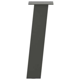 Berkfield Home Coffee Table Legs 4 pcs Anthracite 30 cm Steel in Black - thumbnail 5