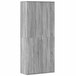 Berkfield Home Highboard Grey Sonoma 80x35x180 cm Engineered Wood - Size: 80 x 35 x 180 cm - thumbnail 2