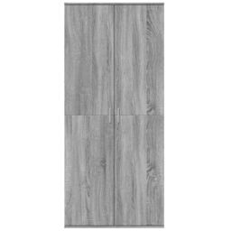 Berkfield Home Highboard Grey Sonoma 80x35x180 cm Engineered Wood - Size: 80 x 35 x 180 cm - thumbnail 3