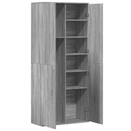Berkfield Home Highboard Grey Sonoma 80x35x180 cm Engineered Wood - Size: 80 x 35 x 180 cm - thumbnail 6