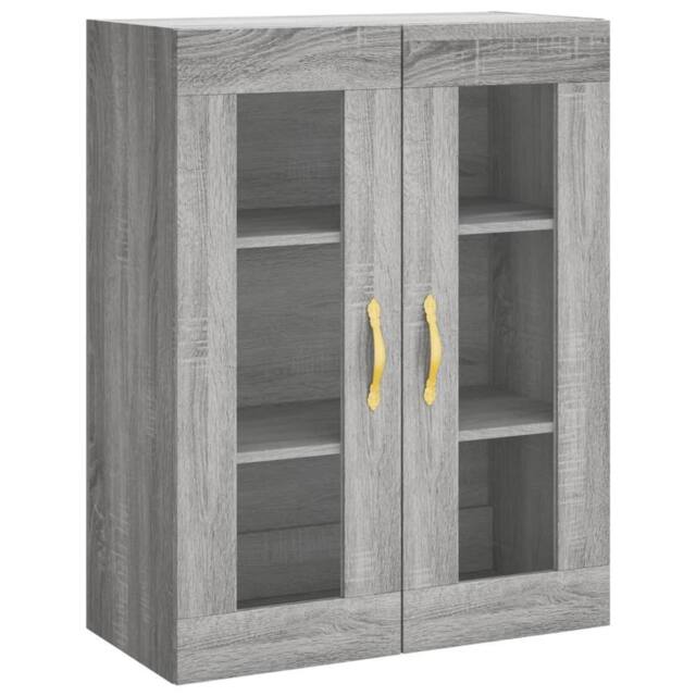 Berkfield Home Wall Mounted Cabinet Grey Sonoma 69.5x34x90 cm - image 1