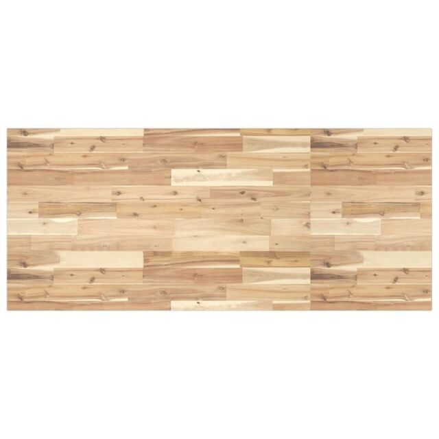 Berkfield Home Bathroom Vanity Top Untreated 120x60x2 cm Solid Wood Acacia in Brown - Size: 120 x 60 x 2 cm - image 1
