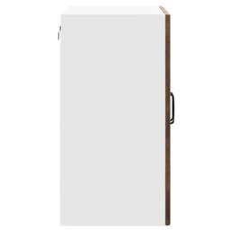 Berkfield Home Kitchen Wall Cabinet with Glass Door Lucca Smoked Oak Engineered Wood in Brown - thumbnail 8