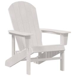 Berkfield Home Modern Adirondack Chair White 74x82x91 cm HDPE - Size: 74 x 82 x 91 cm - thumbnail 3