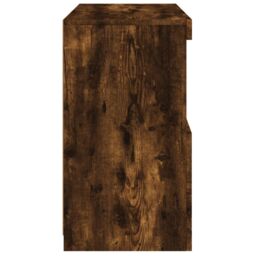 Berkfield Home Sideboard with LED Lights Smoked Oak 60x37x67 cm in Brown - Size: 60 x 37 x 67 cm - thumbnail 8