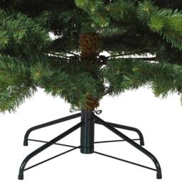Berkfield Home Artificial Christmas Tree with 300 LEDs Green 240 cm PE & PVC - thumbnail 8