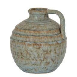 Lemon Pavilion Furniture and Decor Capella Krater Jug Vase - Ceramic - L16 x W16 x H18 cm - Grey