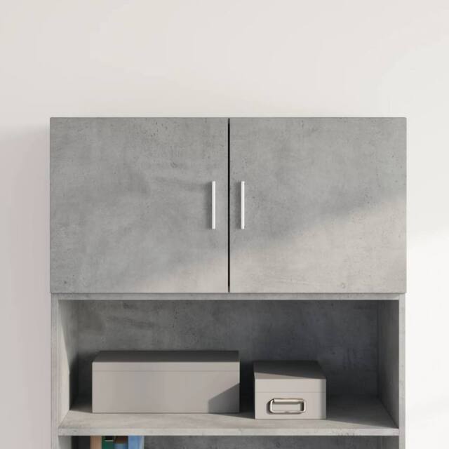 Berkfield Home Wall Cabinet Concrete Grey 80x42.5x40 cm Engineered Wood - image 1