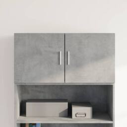 Berkfield Home Wall Cabinet Concrete Grey 80x42.5x40 cm Engineered Wood - thumbnail 1