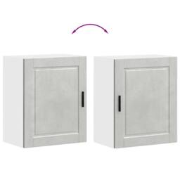 Berkfield Home Kitchen Wall Cabinet¬†Porto Concrete Grey Engineered Wood - thumbnail 9