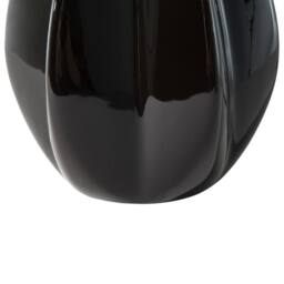Wyld and Coco Glamour Table Lamp Black Porcelain Teardrop Base Drum Shade 60cm - thumbnail 5