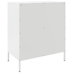 Berkfield Home Sideboard White 68x39x79 cm Steel - Size: 68 x 39 x 79 cm - thumbnail 8