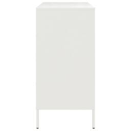 Berkfield Home Sideboard White 68x39x79 cm Steel - Size: 68 x 39 x 79 cm - thumbnail 7