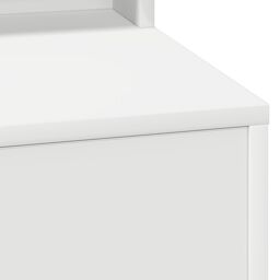 Berkfield Home White Dressing Table with LED Lights - 79x41x135 cm - Size: 79 x 41 x 135 cm - thumbnail 7
