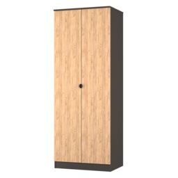 Ready Assembled 2 U Norway Tall 2 Door Robe (Ready Assembled) in Dark Grey - Size: Large - thumbnail 3