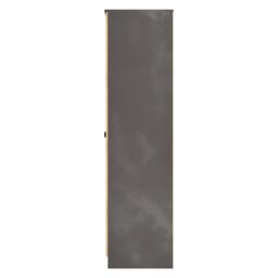 Ready Assembled 2 U Norway Tall 2 Door Robe (Ready Assembled) in Dark Grey - Size: Large - thumbnail 2