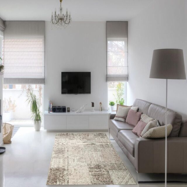 The Rug Shop UK Beige Luxurious Traditional Easy to clean Machine Made Floral Rug - Size: 160 cm x 230 cm - image 1