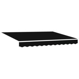 Berkfield Home Retractable Awning Manual Black 300x250 cm Polyester - thumbnail 4
