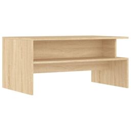Berkfield Home Coffee Table Sonoma Oak 90x55x42.5 cm Engineered Wood in Brown - thumbnail 6