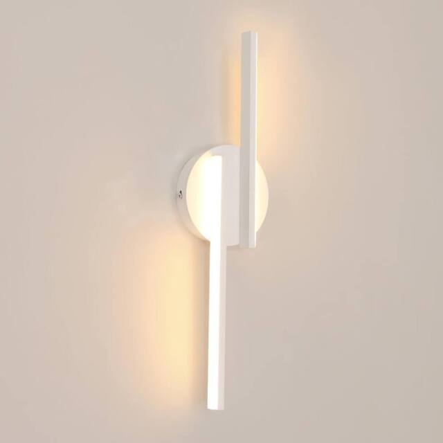 Goeco LED Indoor Wall Light 16W Modern Wall Lamp 3000 K for Bedroom Hallway in White - image 1