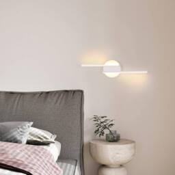 Goeco LED Indoor Wall Light 16W Modern Wall Lamp 3000 K for Bedroom Hallway in White - thumbnail 2