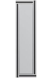 MirrorOutlet Triple Bevel Large Venetian Cheval Black & Mirror (150 X 40cm) in Silver - Size: 1 Pack - thumbnail 4