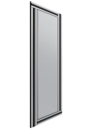 MirrorOutlet Triple Bevel Large Venetian Cheval Black & Mirror (150 X 40cm) in Silver - Size: 1 Pack - thumbnail 5