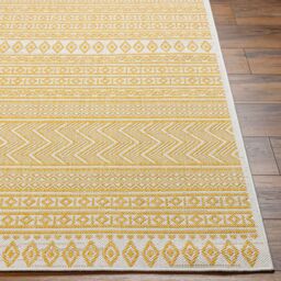 Livabliss Eagean Geometric Blue Beige Yellow Pink In- & Outdoor Rug - Size: 160 cm diameter - thumbnail 5