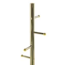 Wyld and Coco Apex Gold Steel Coat Rack Hallway Stand - thumbnail 4
