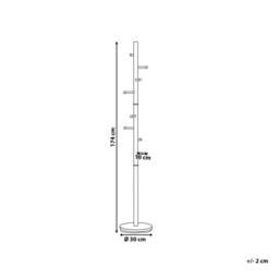 Wyld and Coco Apex Gold Steel Coat Rack Hallway Stand - thumbnail 3