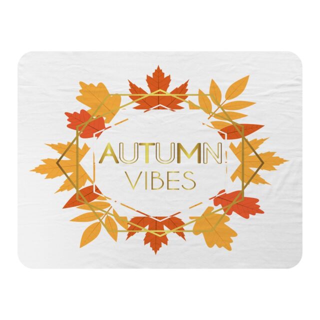 Benjamin Tate Design Autumn Vibes Blanket in Natural - Size: 120 cm x 150 cm - image 1