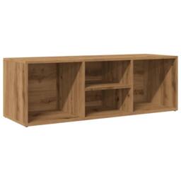 Berkfield Home Shoe Storage Bench Artisan Oak 105x35x35 cm Engineered Wood in Brown - Size: 105 x 35 x 35 cm - thumbnail 2