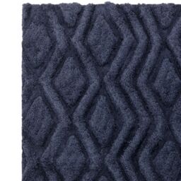 The Rug Shop UK Blue Modern Shaggy Easy to clean Hand Made Geometric Area Rug - Size: 200 cm x 290 cm - thumbnail 3