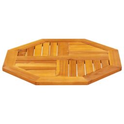 Berkfield Home Table Top 60x60x2 cm Octagonal Solid Wood Acacia in Brown - Size: 60 x 60 x 2 cm - thumbnail 5