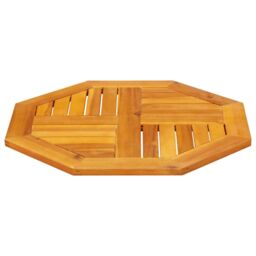 Berkfield Home Table Top 60x60x2 cm Octagonal Solid Wood Acacia in Brown - Size: 60 x 60 x 2 cm - thumbnail 3