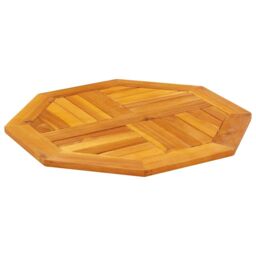 Berkfield Home Table Top 60x60x2 cm Octagonal Solid Wood Acacia in Brown - Size: 60 x 60 x 2 cm - thumbnail 4
