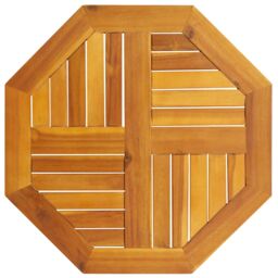 Berkfield Home Table Top 60x60x2 cm Octagonal Solid Wood Acacia in Brown - Size: 60 x 60 x 2 cm - thumbnail 1