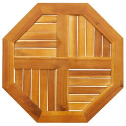 Berkfield Home Table Top 60x60x2 cm Octagonal Solid Wood Acacia in Brown - Size: 60 x 60 x 2 cm - thumbnail 6