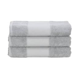 ARTG Print-Me Hand Towel in Light Grey - thumbnail 2