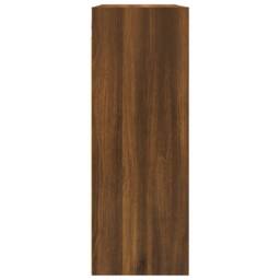 Berkfield Home Hanging Wall Cabinet Brown Oak 69.5x32.5x90 cm - thumbnail 6