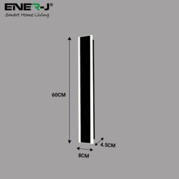 ENER-J Outdoor Acrylic LED Wall Light 60cm 12W CCT Dimmable IP65 in White - thumbnail 6