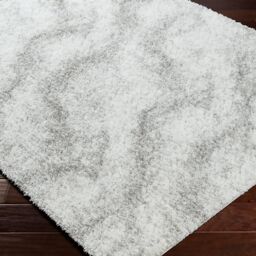 Livabliss Cloudy Shag-Solid Color Ivory Grey Soft Plush Pile Living Bedroom Rug - Size: 120 cm diameter - thumbnail 6