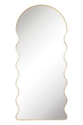 "MirrorOutlet New Gold Metal Dome Arch Topped Wall Mirror 71"" X 31"" (180CM X 80CM) - Size: 1 Pack" - thumbnail 5