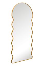 "MirrorOutlet New Gold Metal Dome Arch Topped Wall Mirror 71"" X 31"" (180CM X 80CM) - Size: 1 Pack" - thumbnail 6